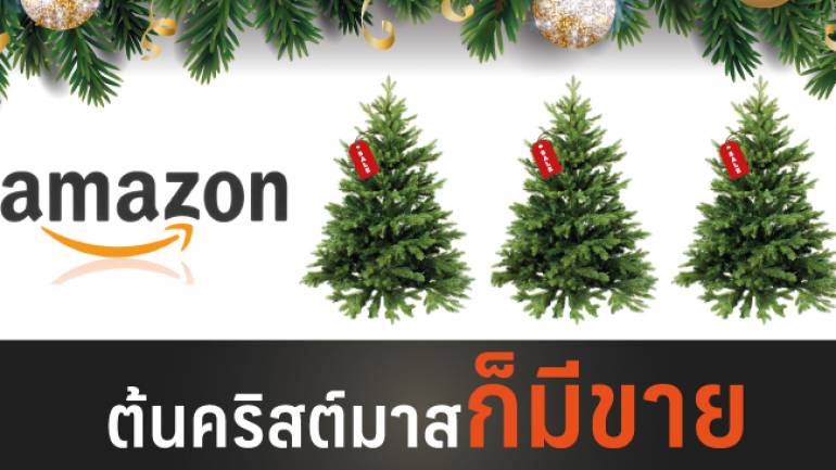 Amazon ร่วมวงขายต้นคริสต์มาสสูง 7 ฟุตของจริง พร้อมจัดส่งถึงหน้าบ้าน