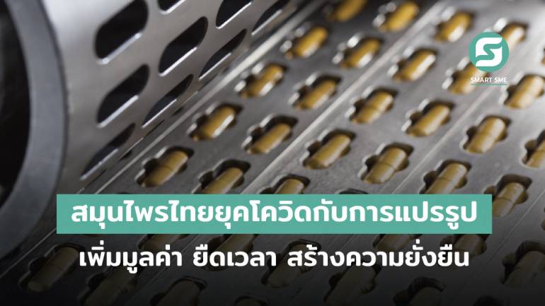  สมุนไพรไทยยุคโควิดกับการแปรรูปผลิตภัณฑ์ เพื่อเพิ่มมูลค่า ยืดระยะเวลาให้สินค้า พร้อมสร้างความยั่งยืนให้กับผู้ประกอบการไทย